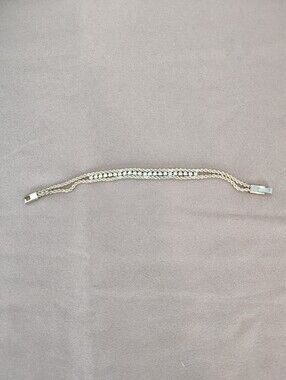 Gold-Tone Crystal Multi-Chain Bracelet